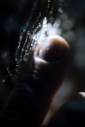 Ethereal Crystalline Luminescence style reference image — translucent crystalline texture