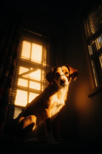Cinematic Amber Noir style reference image — liminal atmosphere