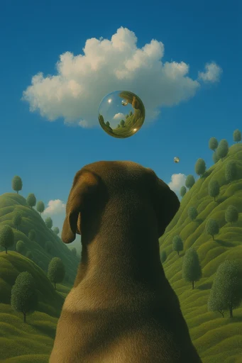 Surreal Pastoral Liminality style reference image — dreamlike tranquility