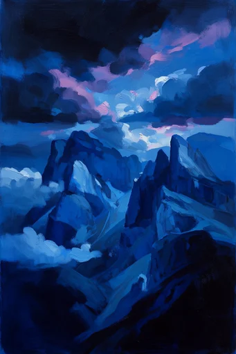 Graphic Chiaroscuro Fauvism style reference image — painterly impasto texture