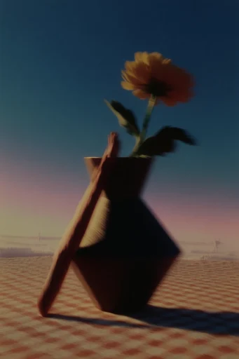 Luminous Surreal Twilight style reference image — volumetric golden lighting