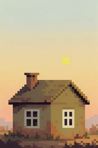 Atmospheric Pixel Nostalgia style reference image — vibrant color palette