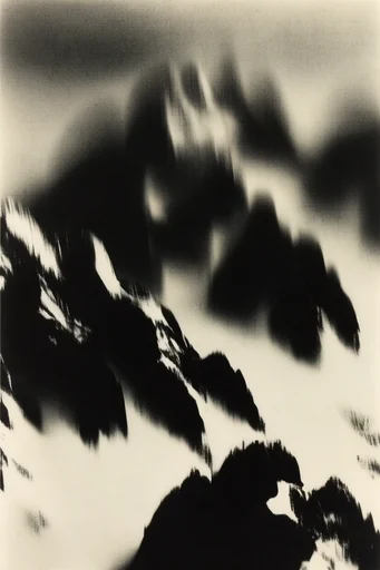 Spectral Monochrome Noir style reference image — shutter drag