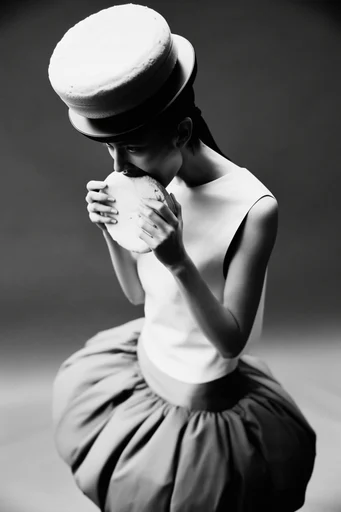 Avant-Garde Noir Editorial style reference image — 90s fashion editorial style