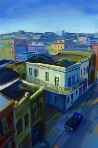 Luminous Painterly Solitude style reference image — digital gouache