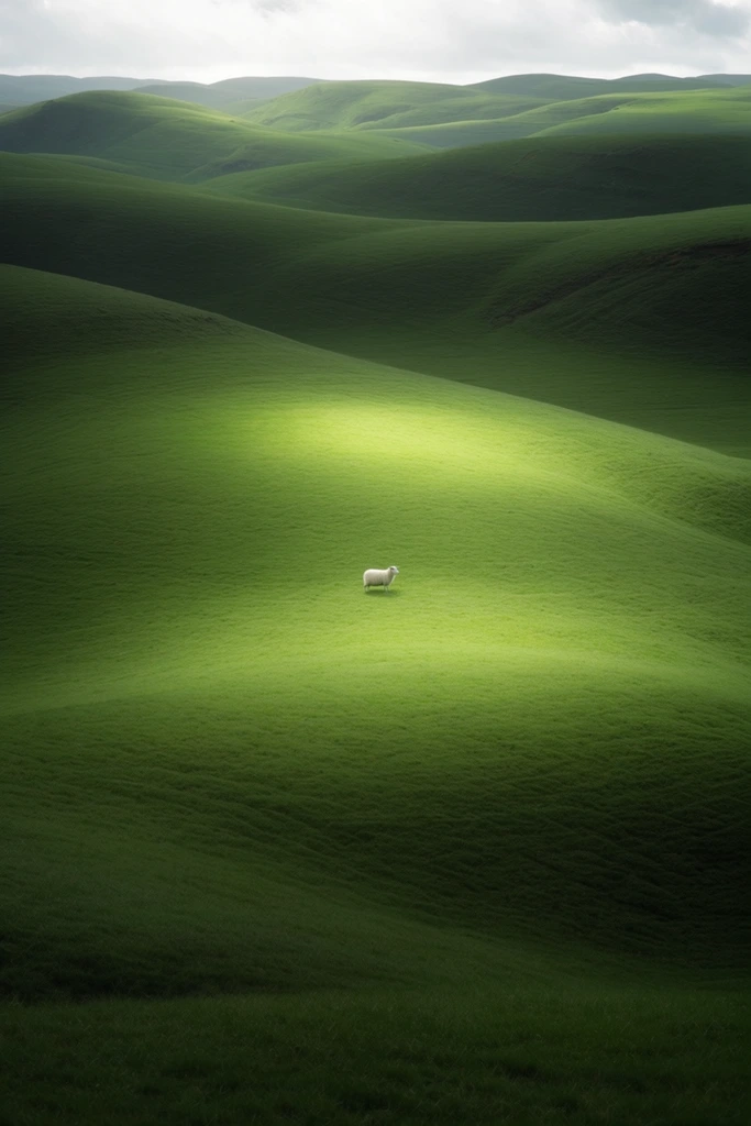 Surreal Velvet Landscapes style AI image example 2