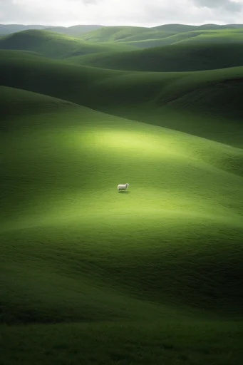 Surreal Velvet Landscapes style AI image example 2