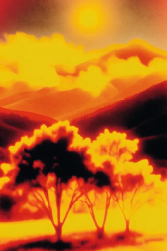 Luminous Thermal Expressionism style reference image — thermal infrared aesthetic