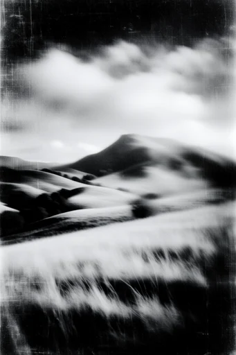 Monochrome Spectral Noir style AI image example 2