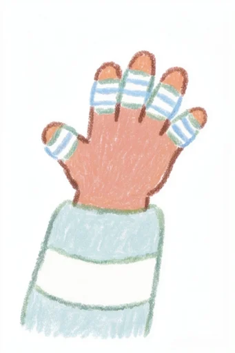 Whimsical Crayon Narrative style reference image — childrens book aesthetic