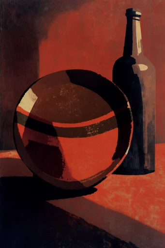 Tactile Noir Geometric style reference image — minimalist geometric abstraction