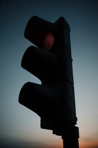 Cinematic Chiaroscuro Noir style reference image — silhouette