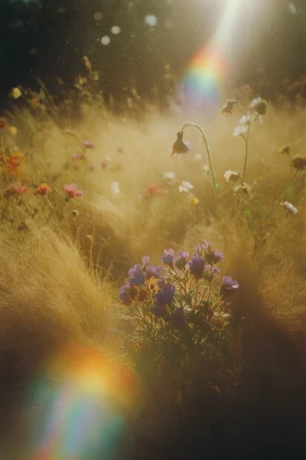 Luminous Analog Nostalgia style reference image — soft focus texture