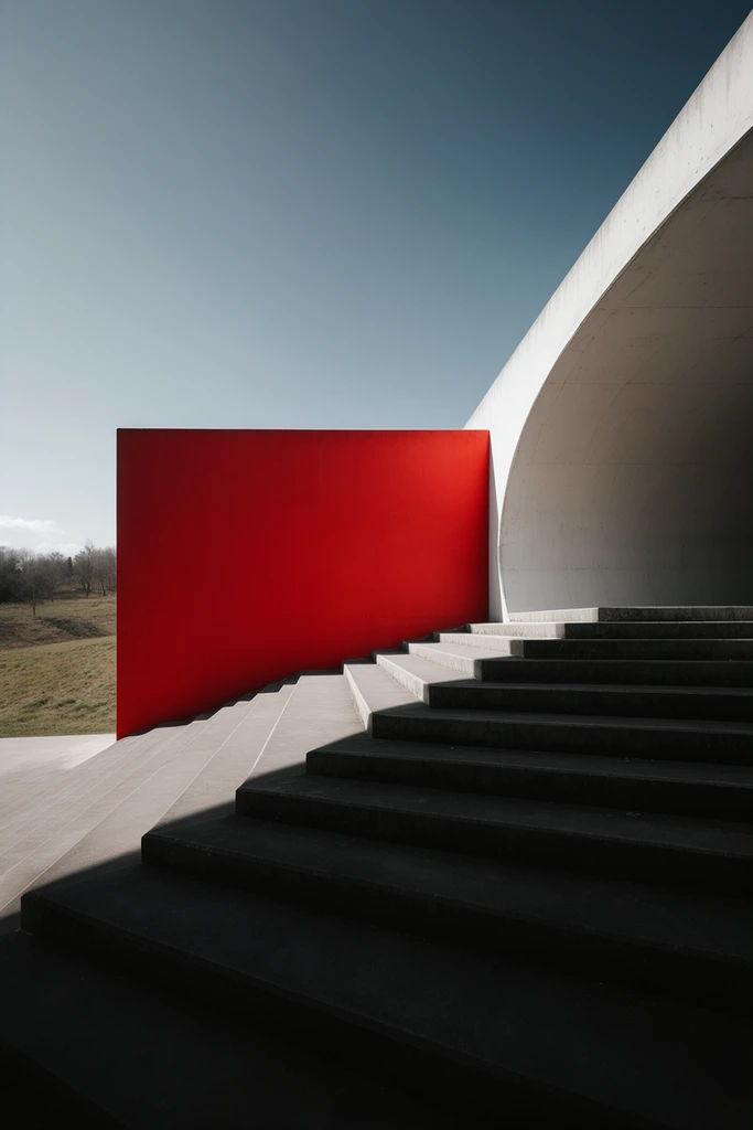 Brutalist Chiaroscuro Noir style AI image example 2