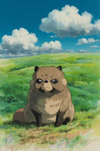 Nostalgic Ghibli Summer style AI image example 3
