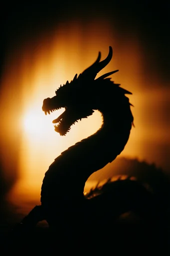 Luminous Amber Silhouette style reference image — high contrast