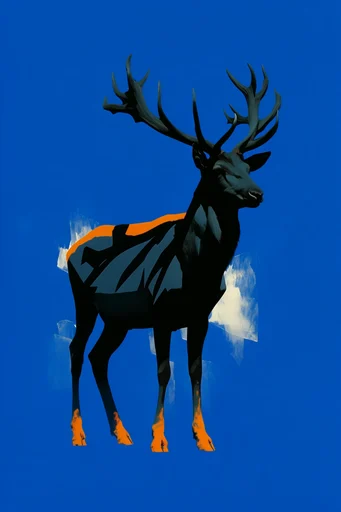 Graphic Neo-Pop Surrealism style reference image — minimalist graphic composition