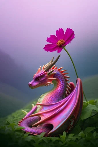 Vibrant Chromatic Botanical Surrealism style reference image — vivid chromatic contrast