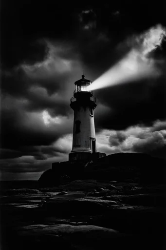 Cinematic Noir Distortion style reference image — film noir atmosphere