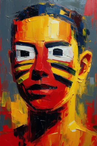 Vibrant Impasto Expressionism style reference image — dramatic natural light