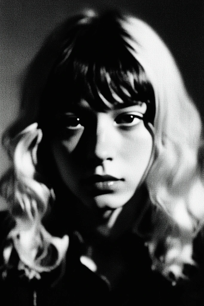 Surreal Noir Grain style AI image example 1