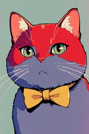 Graphic Risograph Pop style reference image — high-contrast palette