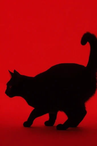 Crimson Noir Minimalism style reference image — deep shadows