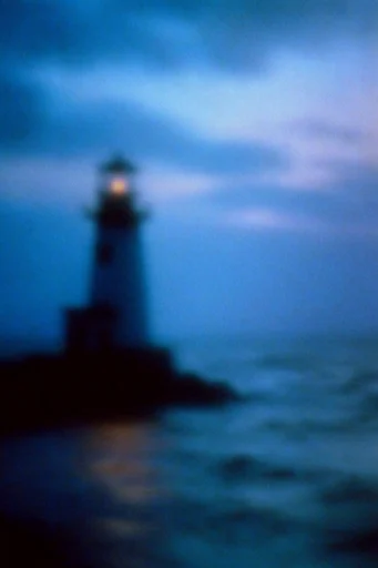 Nocturnal Glitch Melancholy style reference image — dreamy blue hour