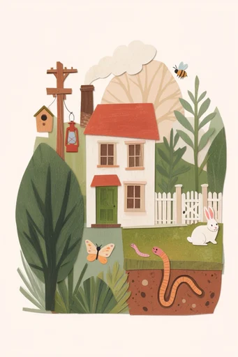Whimsical Earthy Storytelling style reference image — whimsical illustration
