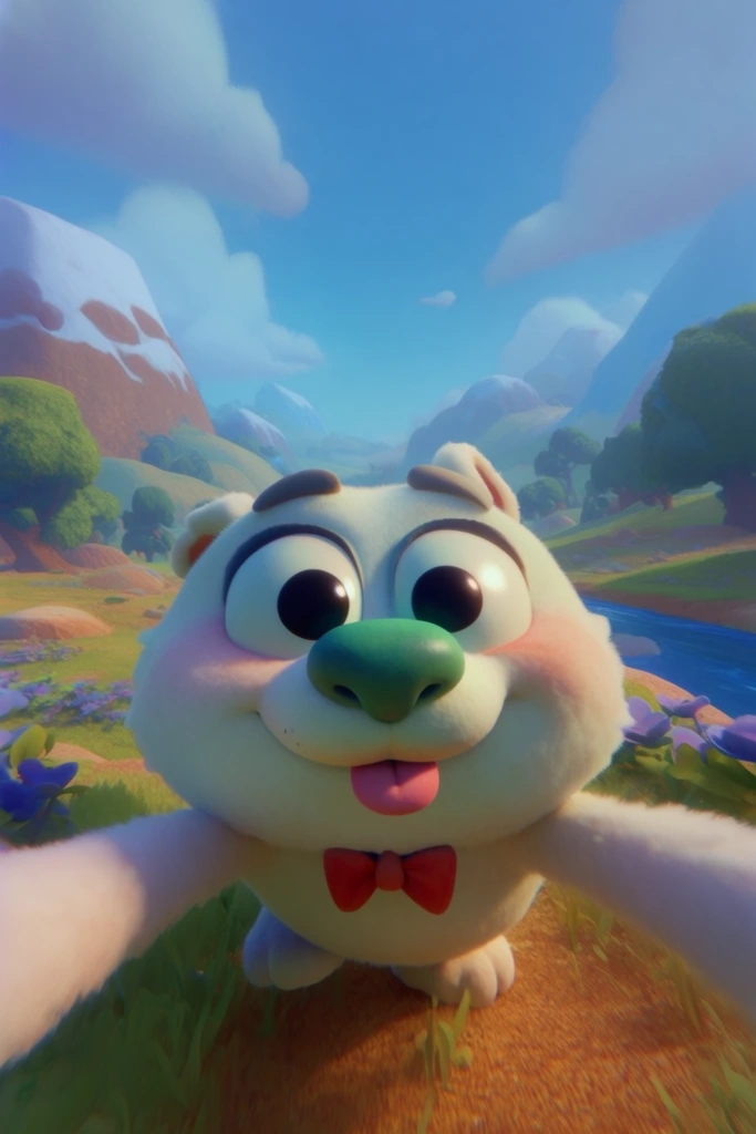Vibrant Whimsical CGI style AI image example 2