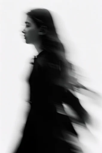 Ethereal Kinetic Monochrome moodboard — generate AI images in this style