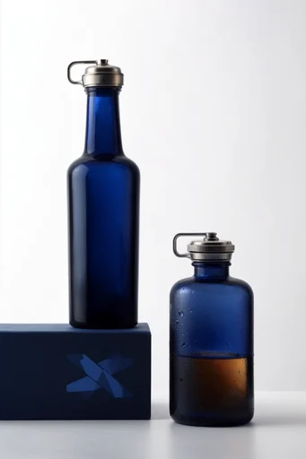 Lucid Cobalt Minimalism style reference image — stark white background