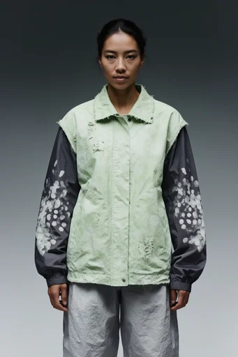 Clinical Avant-Garde Techwear style reference image — avant-garde tailoring