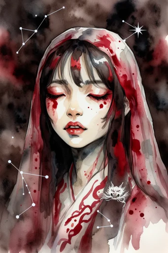 Crimson Ink Macabre style reference image — high-contrast engraving
