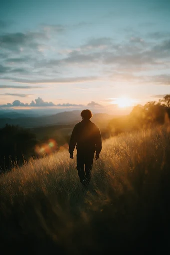 Nostalgic Amber Cinematic style reference image — analog film grain