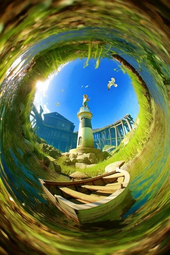 Saturated Spherical Nostalgia style reference image — saturated color palette