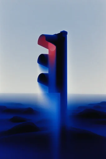 Nocturnal Cobalt Surrealism style reference image — high-contrast chiaroscuro
