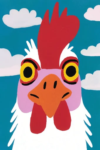 Graphic Painterly Narrative style AI image example 3