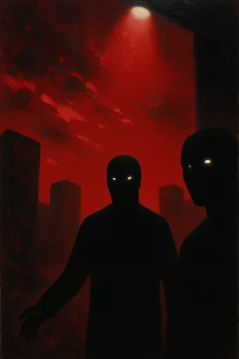 Crimson Noir Gothic style reference image — deep crimson and black palette