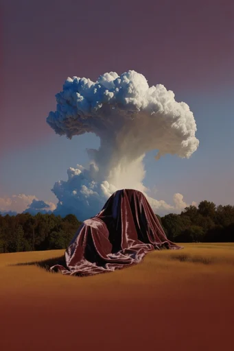 Theatrical Surrealist Maximalism style AI image example 2