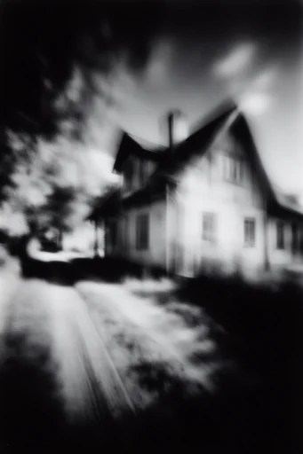 Monochrome Spectral Noir style AI image example 4