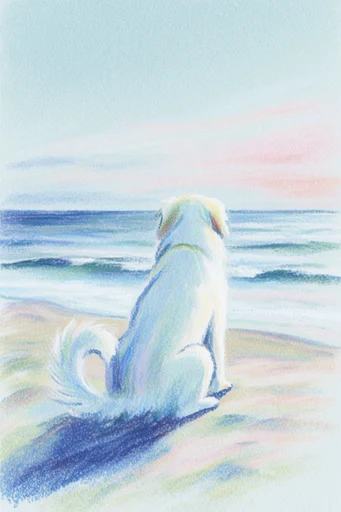 Dreamy Textured Minimalism style reference image — whimsical solitude