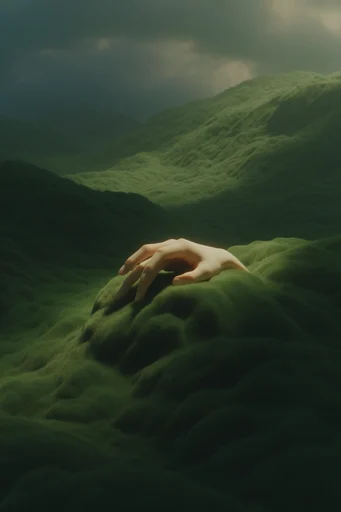 Velvet Surreal Landscapes style reference image — minimalist composition