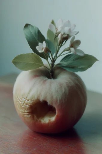 Surreal Ethereal Texture style reference image — extreme close-up