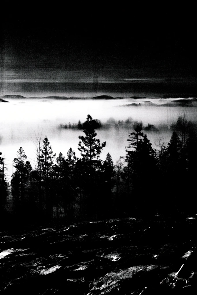 Gritty Analog Monochrome style AI image example 2