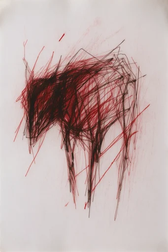 Raw Crimson Expressionism style AI image example 3