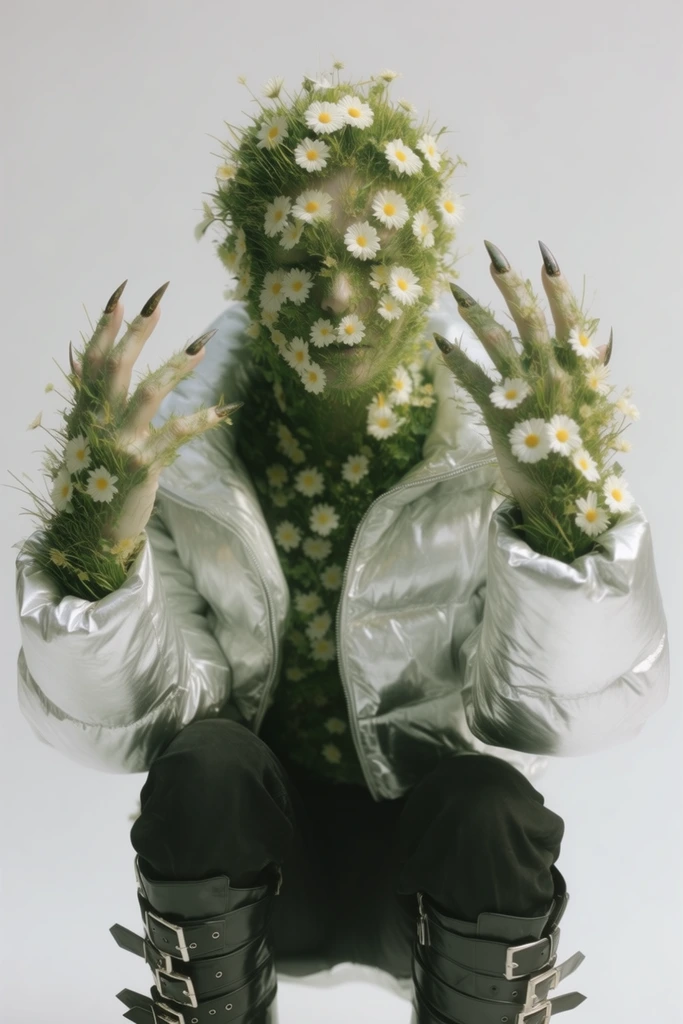 Surreal Tactical Botanics style AI image example 3