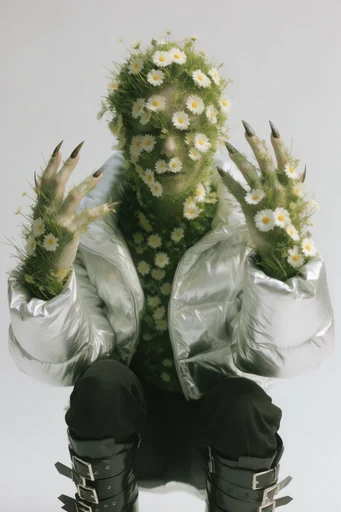 Surreal Tactical Botanics style AI image example 3