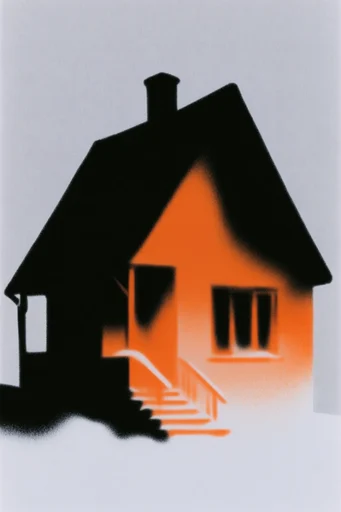 Thermal Noir Graphicism style reference image — grainy airbrush aesthetic