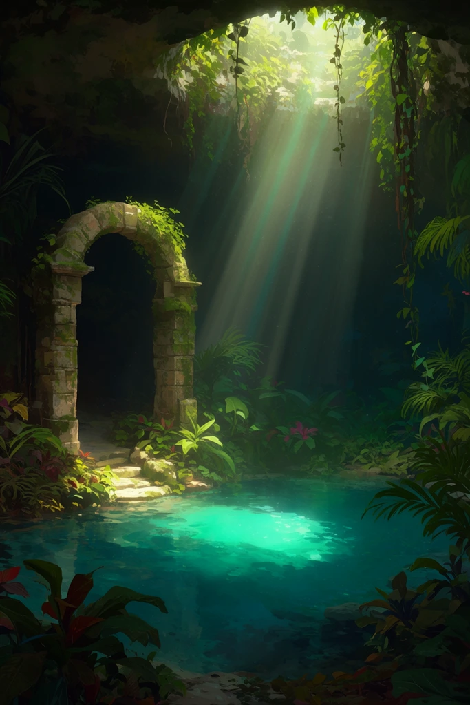 Luminous Forest Mystery style AI image example 2